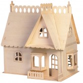 Bouwpakket Poppenhuis 'Huis met Dakkapel' 1:12