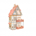 Bouwpakket Poppenhuis 'Gotisch Huis'-  klein 1:36- kleur