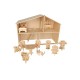 Bouwpakket Poppenhuis klein, schaal 1:48